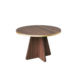 Hanah Home Mesa de Centro Mushroom Gold y Walnut